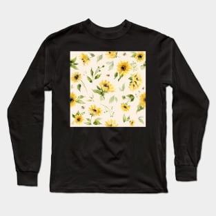 Sunflowers and Bees Long Sleeve T-Shirt